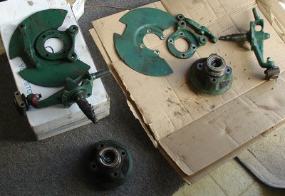 GT6 hubs and uprights disassembled.JPG and 